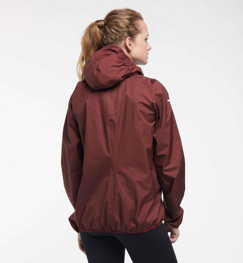 Haglöfs Womens L.I.M Proof Hiking Jacket Red New Zealand 68952IDUX